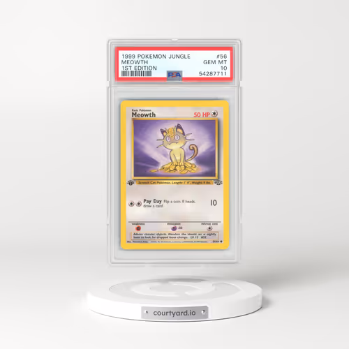 1999 Jungle #56 Meowth - 1st Edition (PSA 10 GEM MINT)