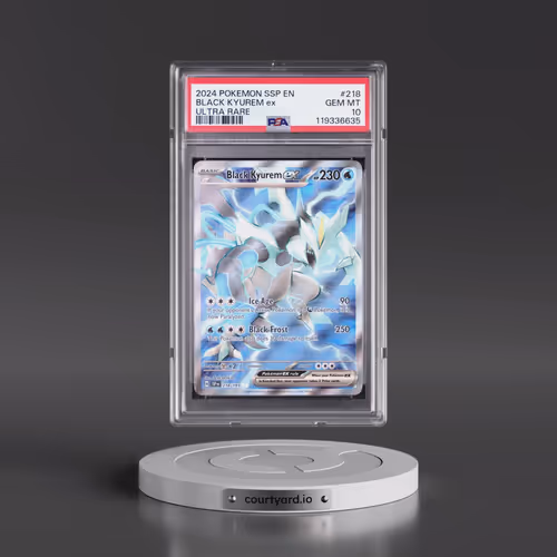 2024 Pokémon Ssp EN-Surging Sparks #218 Black Kyurem EX - Holo Ultra Rare (PSA 10 GEM MINT)