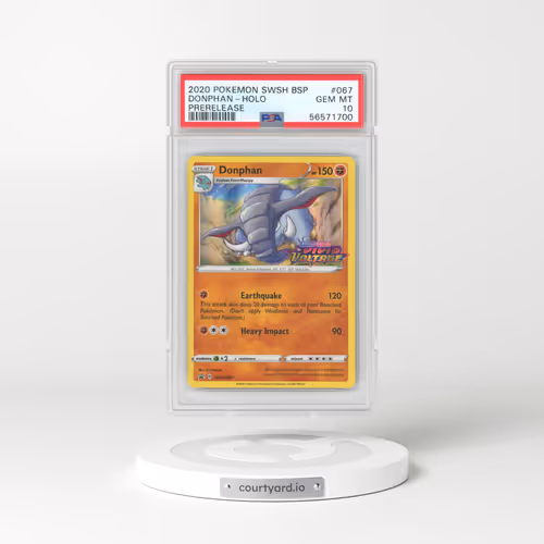 2020 Pokémon Swsh Black Star Promo #067 Donphan - Holo Prerelease (PSA 10 GEM MINT)