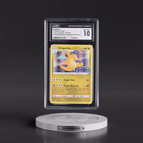 2022 Silver Tempest #131/195 Dragonite - Purchase Promo - European Exclusive (Holo) (CGC 10 GEM MINT