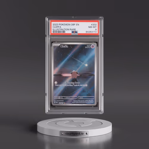 2023 Pokémon Obf EN-Obsidian Flames #202 Cleffa - Illustration Rare (PSA 8 NM-MT)