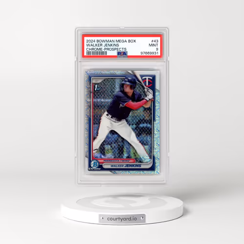 2024 Bowman Mega Box Chrome Prospects #43 Walker Jenkins (PSA 9 MINT)