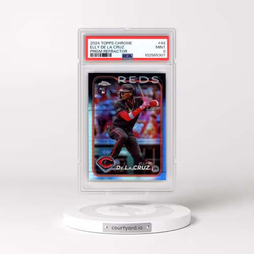 2024 Topps Chrome #44 Elly de La Cruz - Prism Refractor (PSA 9 MINT)