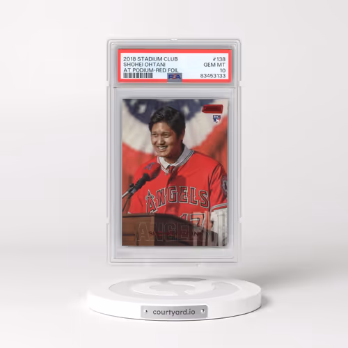 2018 Stadium Club #138 Shohei Ohtani - Red Foil (PSA 10 GEM MINT)