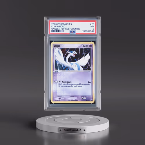 2005 Pokémon EX Unseen Forces #29 Lugia - Holo Cosmos (PSA 7 NM)