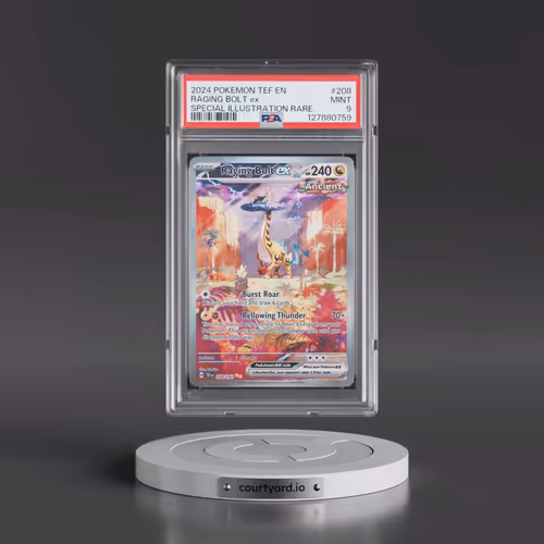 2024 Pokémon Tef EN-Temporal Forces #208 Raging Bolt EX - Holo Special Illustration Rare (PSA 9 MINT