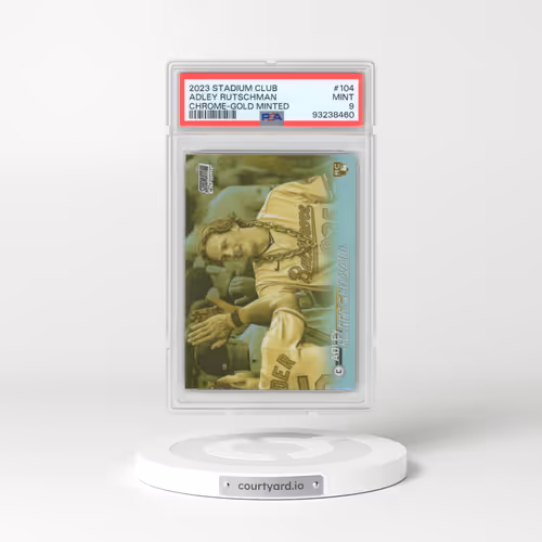 2023 Topps Stadium Club #104 Adley Rutschman - Chrome-Gold Minted Refractor (PSA 9 MINT)