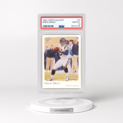 2002 Topps Gallery #79 Drew Brees (PSA 10 GEM MINT)
