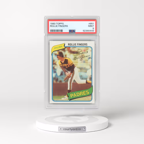 1980 Topps #651 Rollie Fingers (PSA 9 MINT)