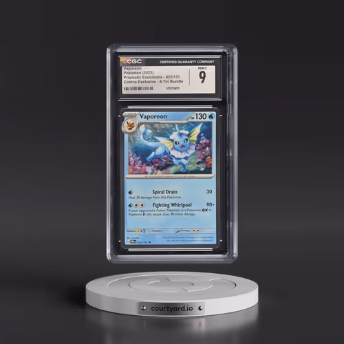 2024 Prismatic Evolutions - PRE EN #022/131 Vaporeon - (Cosmos Holo) Costco Exclusive 8-Tin Bundle (