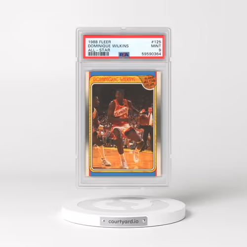 1988 Fleer #125 Dominique Wilkins - All-Star (PSA 9 MINT)