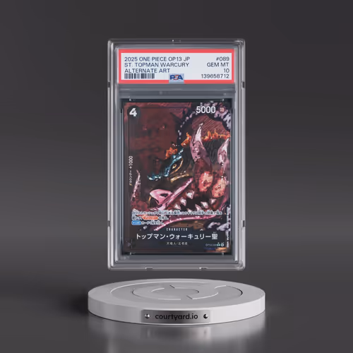 2025 One Piece Japanese OP13-Carrying on His Will #089 St. Topman Warcury - Alternate Art (PSA 10 GE