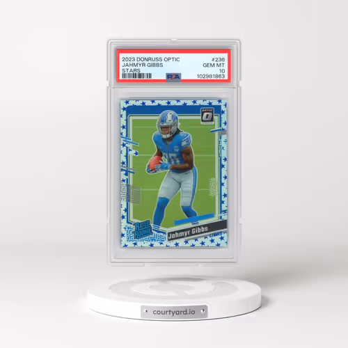 2023 Panini Donruss Optic #236 Jahmyr Gibbs - Stars (PSA 10 GEM MINT)