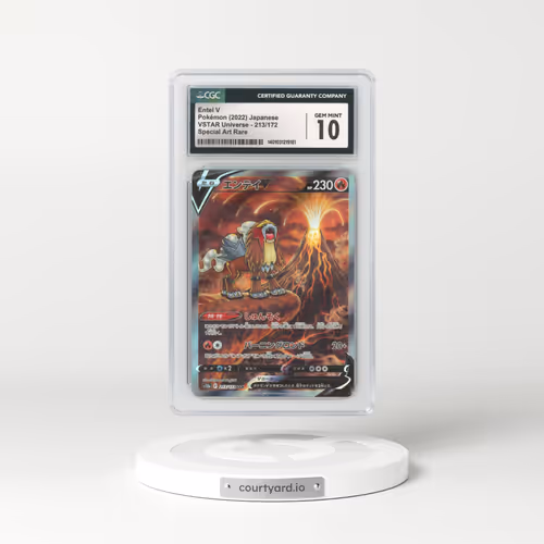 2022 Japanese VSTAR Universe #213 Entei V - Full Art Holo (CGC 10 GEM MINT)