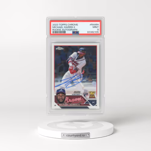2023 Topps Chrome Rookie Autograph #RAMH Michael Harris II (PSA 9 MINT)