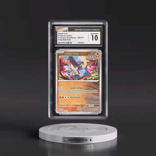 2024 Prismatic Evolutions - PRE EN #055/131 Great Tusk - Poké Ball Holo (CGC 10 GEM MINT)