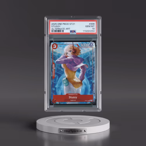 2025 One Piece Starter Deck ST21-EX Gear 5 #006 Stussy - Alternate Art (PSA 10 GEM MINT)