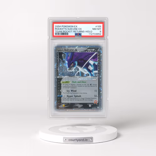 2004 Pokémon EX Team Rocket Returns #105 Rocket's Suicune EX - Holo Holo (PSA 8 NM-MT)