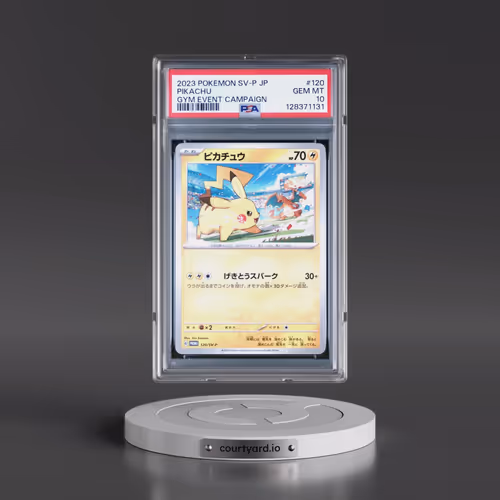 2023 Pokémon SV-P Promo #120 Pikachu - Gym Event Campaign (PSA 10 GEM MINT)