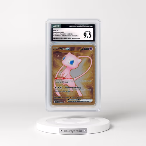 2023 Scarlet & Violet 151 - MEW EN #205/165 Mew ex - Gold Metal - Ultra-Premium Collection (CGC 9.5 MINT+)