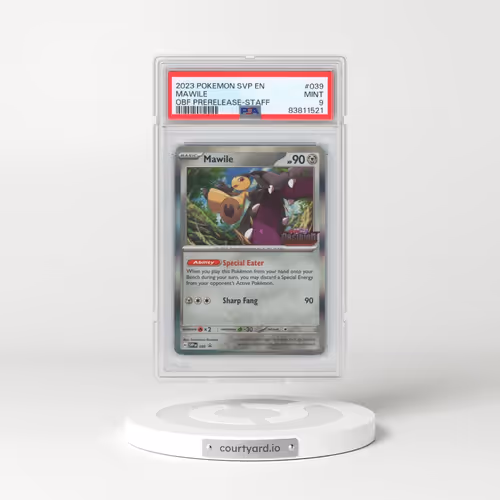 2023 Pokémon Svp EN-SV Black Star Promo #039 Mawile - Obsidian Flames Prerelease-Staff (PSA 9 MINT)