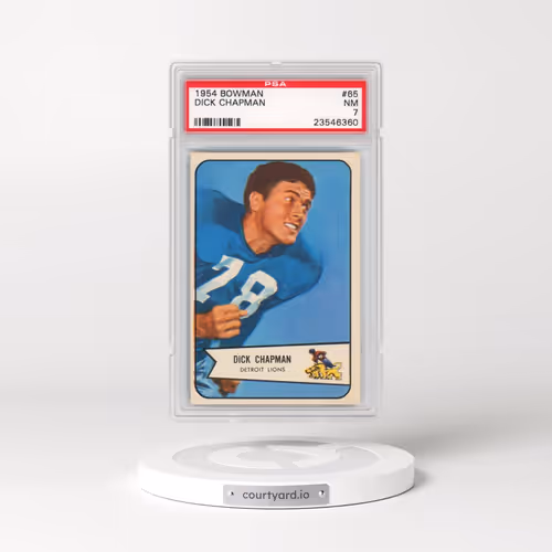 1954 Bowman #65 Dick Chapman (PSA 7 NM)