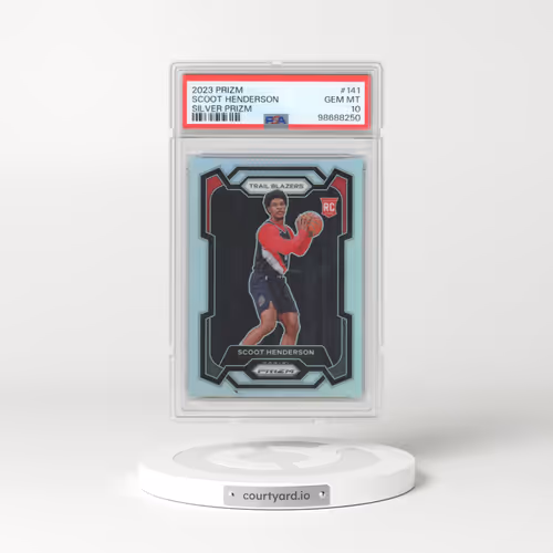 2023 Panini Prizm #141 Scoot Henderson - Silver Prizm (PSA 10 GEM MINT)