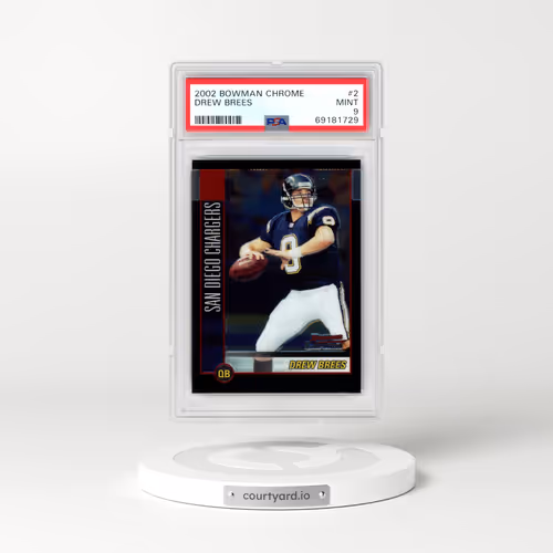2002 Bowman Chrome #2 Drew Brees (PSA 9 MINT)