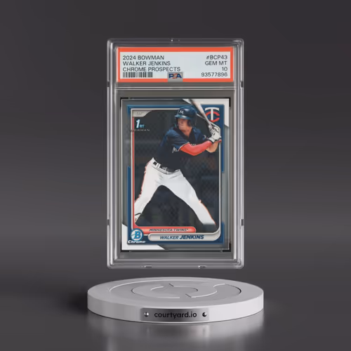 2024 Bowman Chrome Prospects #BCP43 Walker Jenkins (PSA 10 GEM MINT)