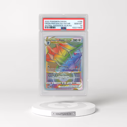 2022 Pokémon Sword & Shield Astral Radiance #198 Origin Forme Dialga Vstar - Full Art Secret (PSA 10 GEM MINT)