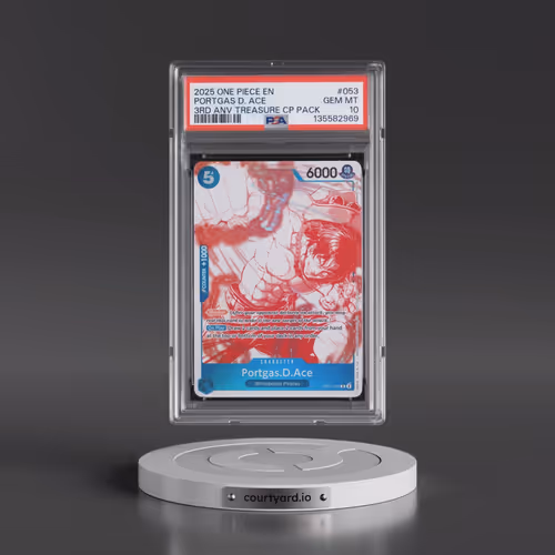 2025 One Piece 3rd Anniversary! One Piece Card Treasure Campaign Pack #053 Portgas D. Ace (PSA 10 GE