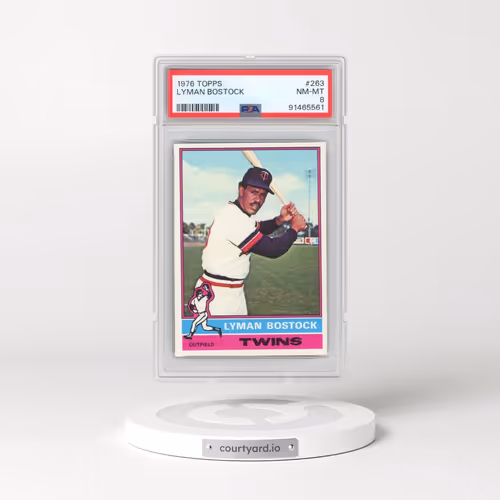 1976 Topps #263 Lyman Bostock (PSA 8 NM-MT)