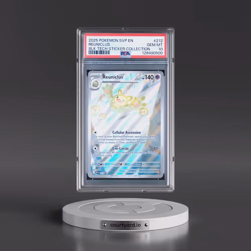 2025 Pokémon Svp EN-SV Black Star Promo #212 Reuniclus - Black Bolt Tech Sticker Collection (PSA 10