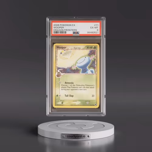 2006 Pokémon EX Dragon Frontiers #71 Wooper (PSA 6 EX-MT)