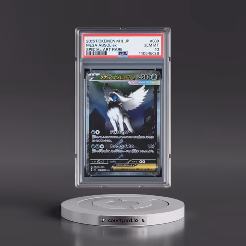 2025 Pokémon M1l-Mega Brave #089 Mega Absol EX - Holo Special Art Rare (PSA 10 GEM MINT)