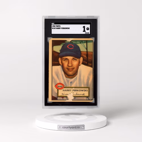 1952 Topps #142 Harry Perkowski (SGC 1 PR)