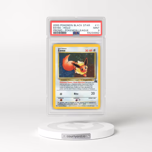 1999 Black Star Promos #11 Eevee - Holo Pokémon League (PSA 9 MINT)
