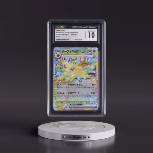 2024 High Class Pack: Terastal Fest ex - sv8a #003/187 Leafeon ex - Holo (CGC 10 GEM MINT)