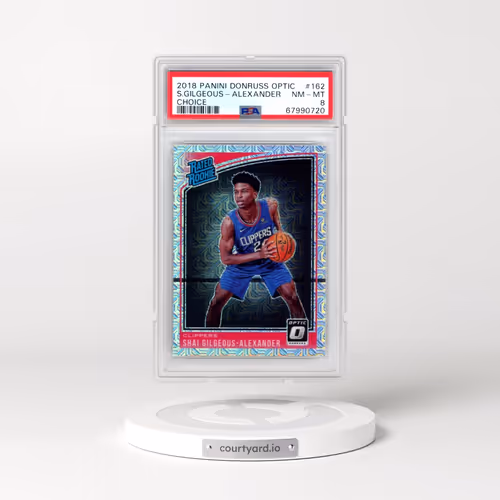 2018 Panini Donruss Optic #162 Shai Gilgeous-Alexander - Choice (PSA 8 NM-MT)