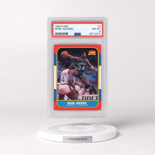1986 Fleer #3 Mark Aguirre (PSA 8 NM-MT)