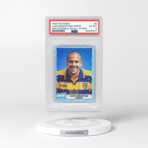1998 Panini Super Football 99 All-Stars #K Juan Sebastian Veron (PSA 6 EX-MT)