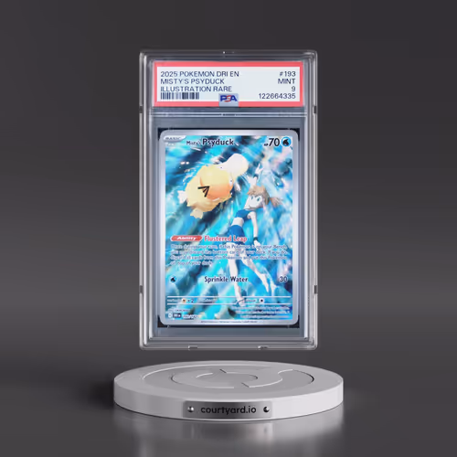 2025 Pokémon Dri EN-Destined Rivals #193 Misty's Psyduck - Illustration Rare (PSA 9 MINT)