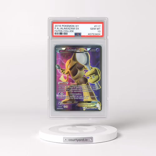 2016 Pokémon XY Fates Collide #117 Alakazam EX - Holo Full Art (PSA 10 GEM MINT)