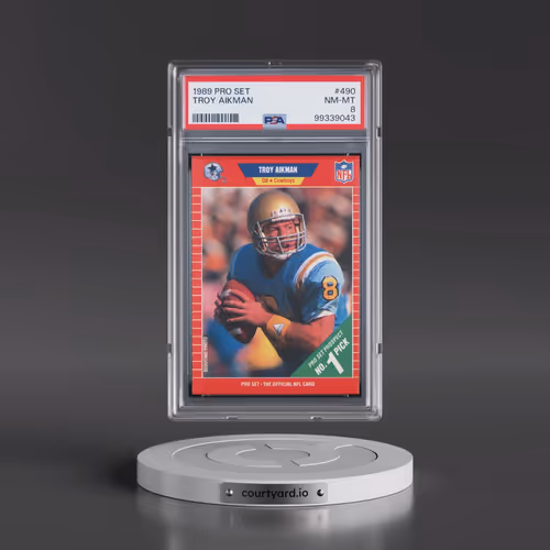 1989 Pro Set #490 Troy Aikman (PSA 8 NM-MT)