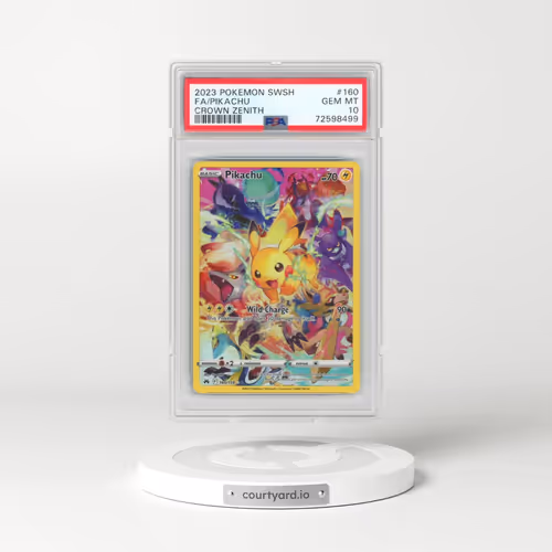 2023 Pokémon Sword and Shield Crown Zenith #160 Pikachu - Full Art (PSA 10 GEM MINT)