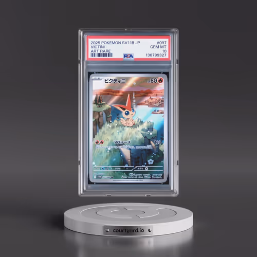 2025 Pokémon Sv11b-Black Bolt #097 Victini - Art Rare (PSA 10 GEM MINT)