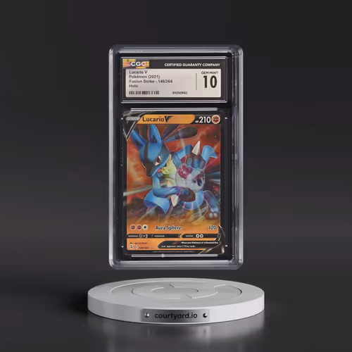 2019 Fusion Strike #146/264 Lucario V - Holo (CGC 10 GEM MINT)