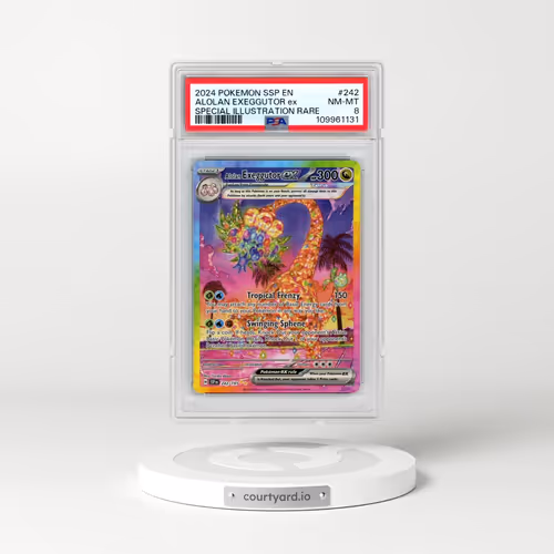 2024 Pokémon Ssp EN-Surging Sparks #242 Alolan Exeggutor EX - Holo Special Illustration Rare (PSA 8 NM-MT)