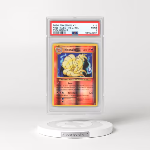 2016 Pokémon XY Evolutions #15 Ninetales - Reverse Foil (PSA 9 MINT)