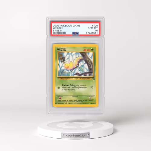 2000 Pokémon Game Base II #100 Weedle (PSA 10 GEM MINT)